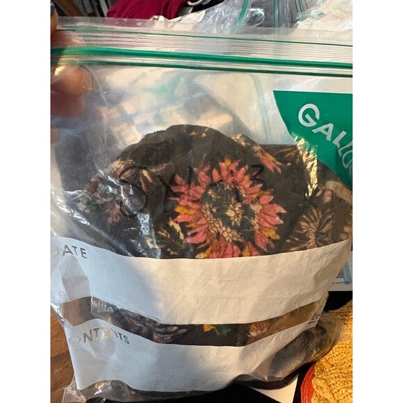 natural life women's size xl maribel black floral Blouse boho festi - Picture 7 of 7